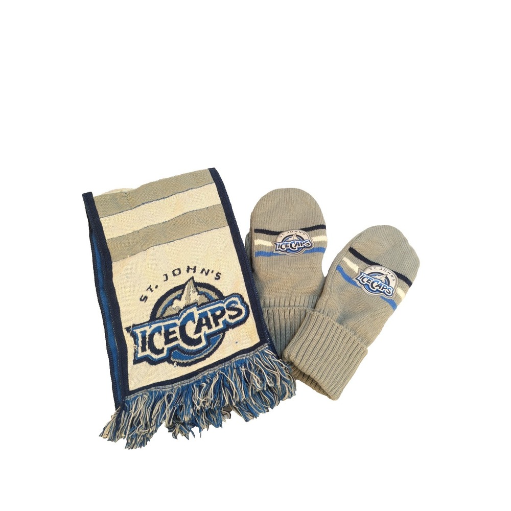 St Johns IceCaps AHL Scarf Mittens Fan‎ Gear 2012 Winter Bam Bams